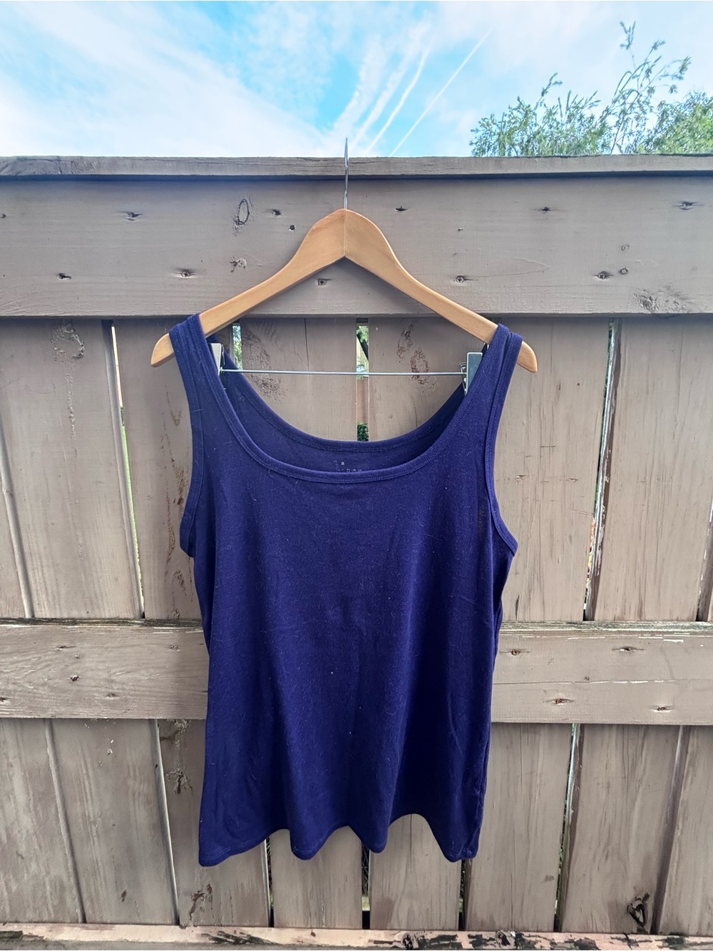 a new day purple Scoop Neck Tank Top